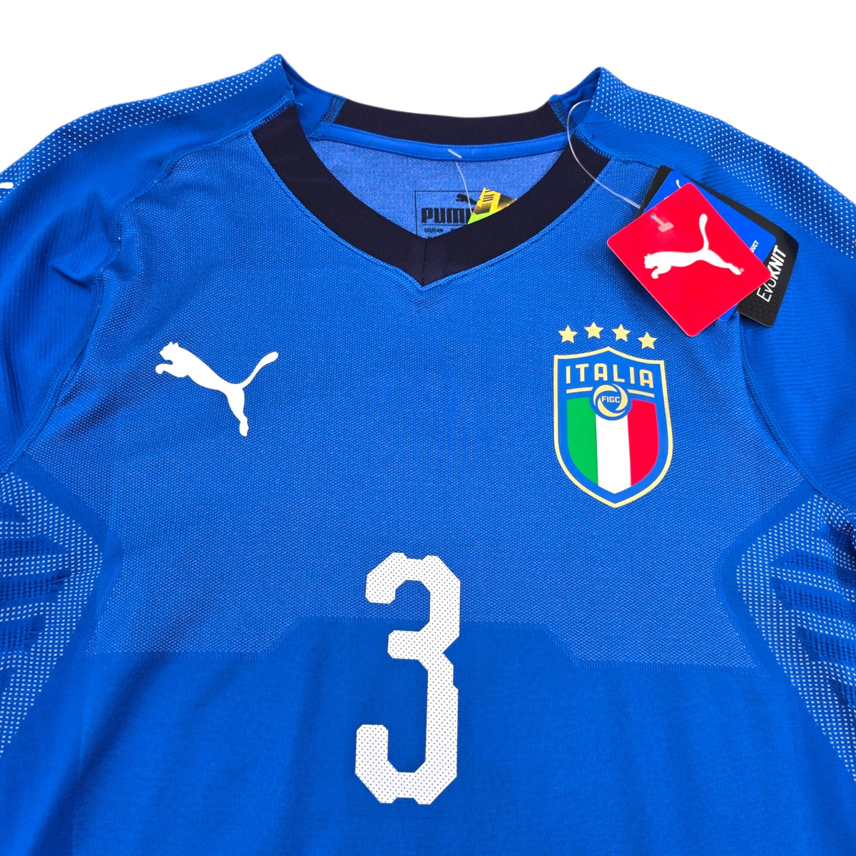 2018/20 Italy Home Football Shirt (XL) Puma 3 Chiellini (BNWTs) - Football Finery - FF306513