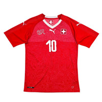 2018/20 Switzerland Home Football Shirt (S) Puma 10 Xhaka - Football Finery - FF304239