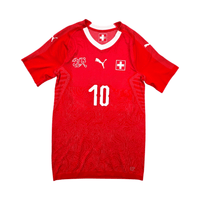2018/20 Switzerland Home Football Shirt (XL) Puma 10 Xhaka (Player Version) - Football Finery - FF301472