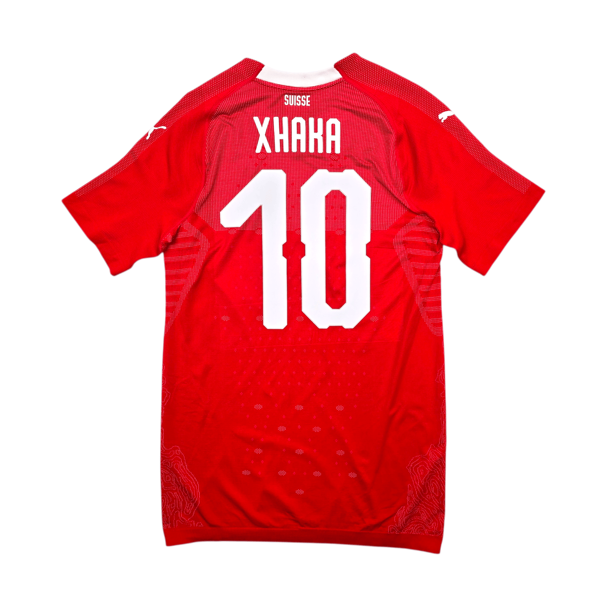 2018/20 Switzerland Home Football Shirt (XL) Puma 10 Xhaka (Player Version) - Football Finery - FF301472