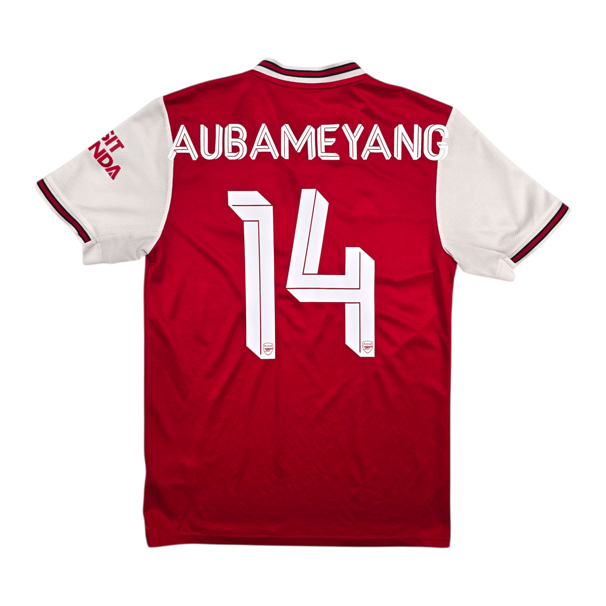2019/20 Arsenal Home Football Shirt (S) Adidas 14 Aubameyang - Football Finery - FF303440