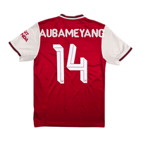 2019/20 Arsenal Home Football Shirt (S) Adidas 14 Aubameyang - Football Finery - FF303440