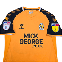 2019/20 Cambridge United Home Football Shirt (M) Hummel 23 Knowles (Matchworn /Signed) - Football Finery - FF303753