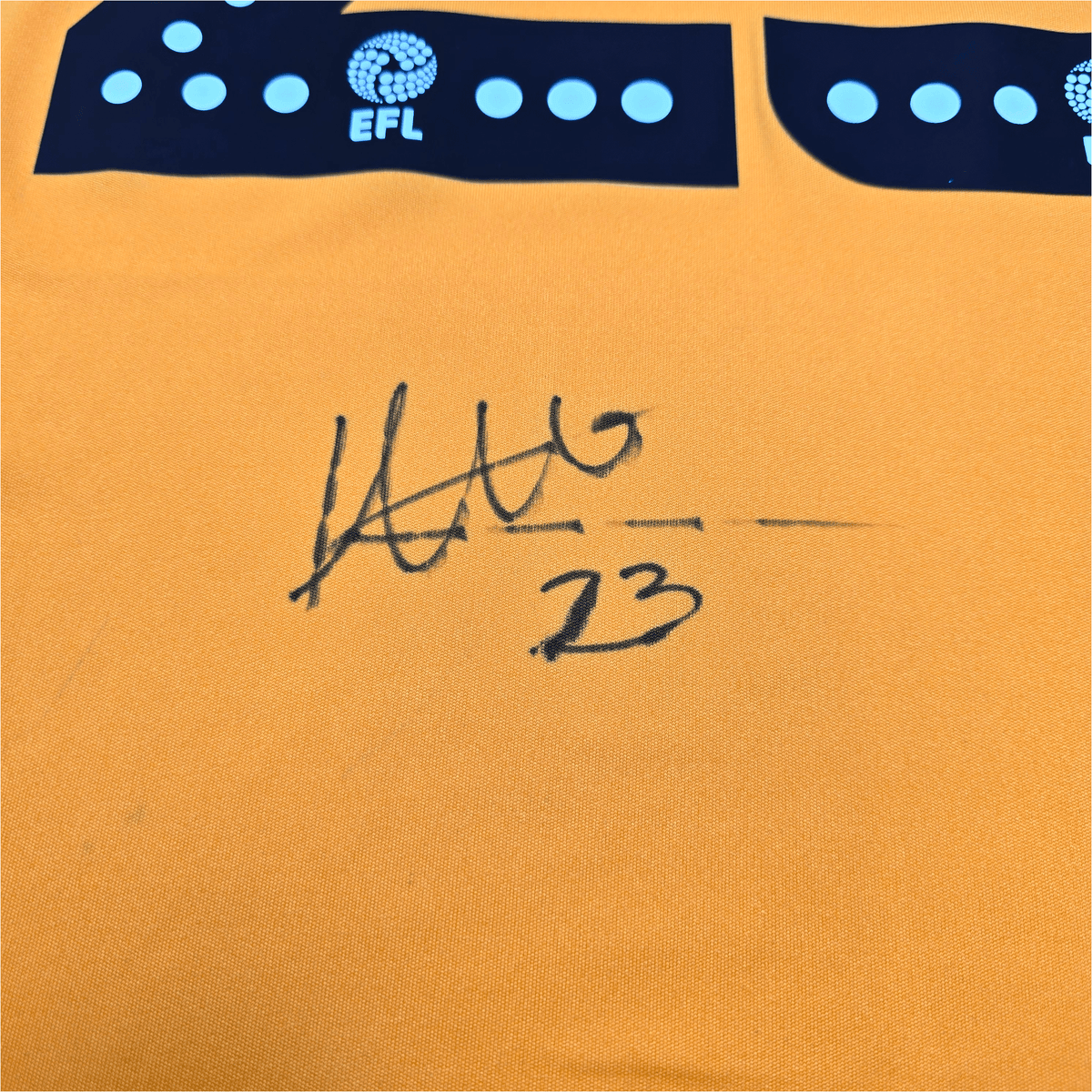 2019/20 Cambridge United Home Football Shirt (M) Hummel 23 Knowles (Matchworn /Signed) - Football Finery - FF303753