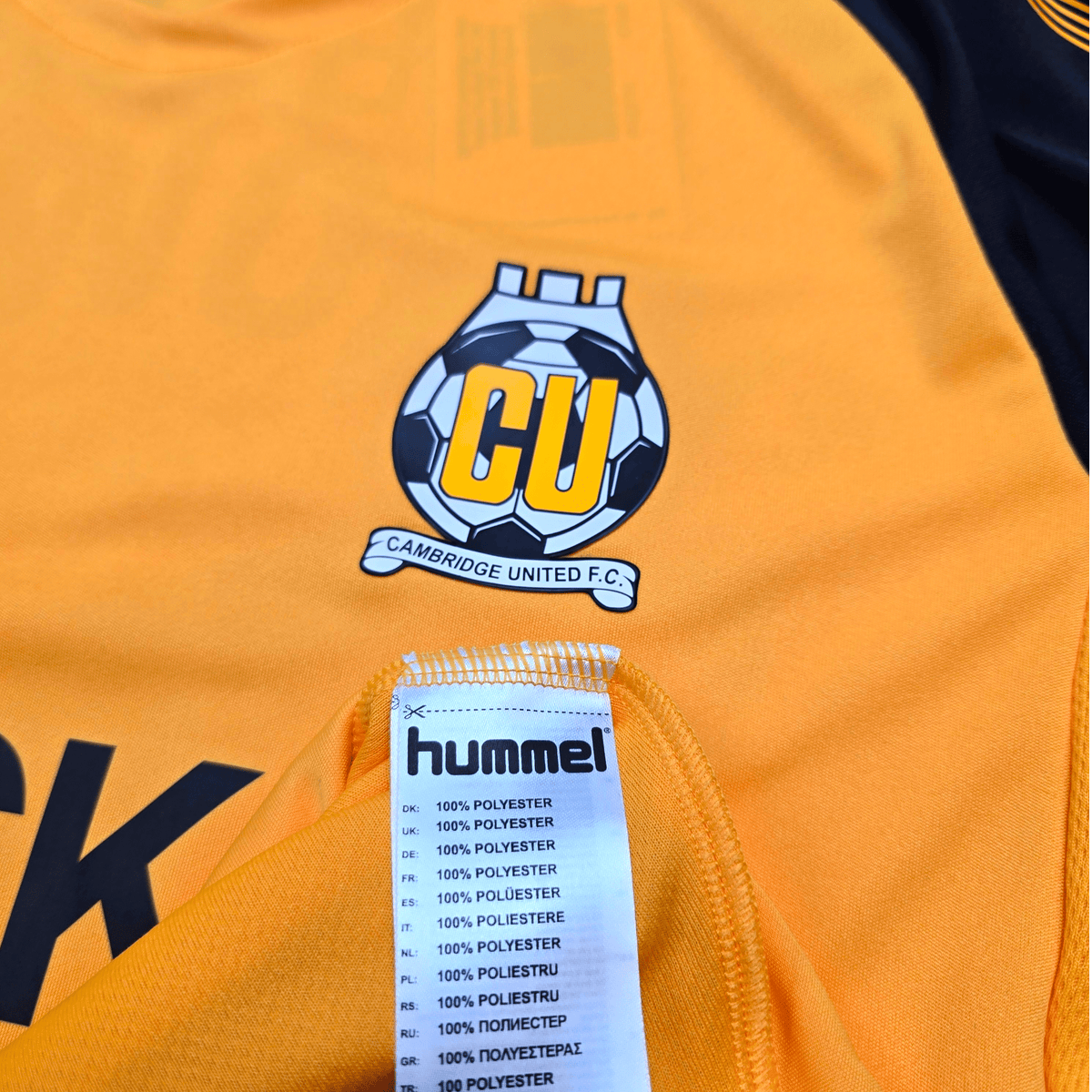 2019/20 Cambridge United Home Football Shirt (M) Hummel 23 Knowles (Matchworn /Signed) - Football Finery - FF303753