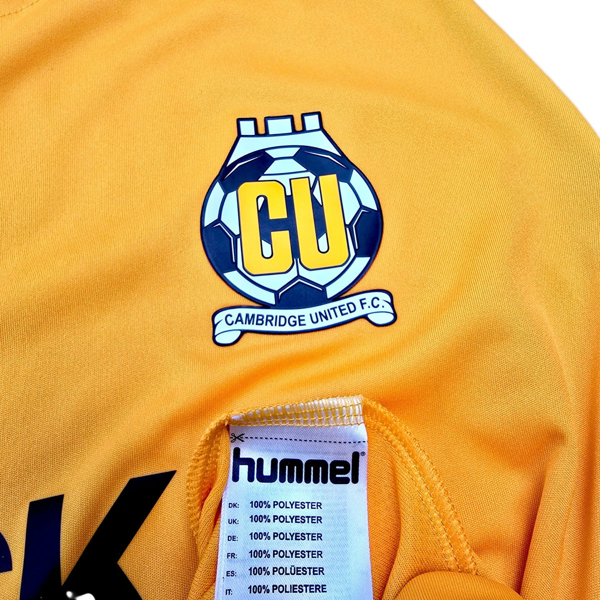 2019/20 Cambridge United Home Football Shirt (M) Hummel 30 Roles - Football Finery - FF305557