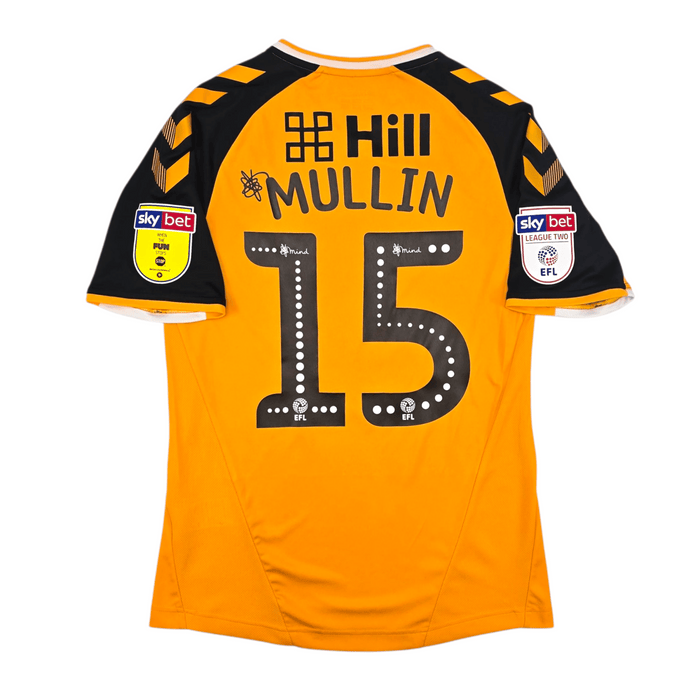 2019/20 Cambridge United Home Football Shirt (S) Hummel 15 Mullin - Football Finery - FF303177