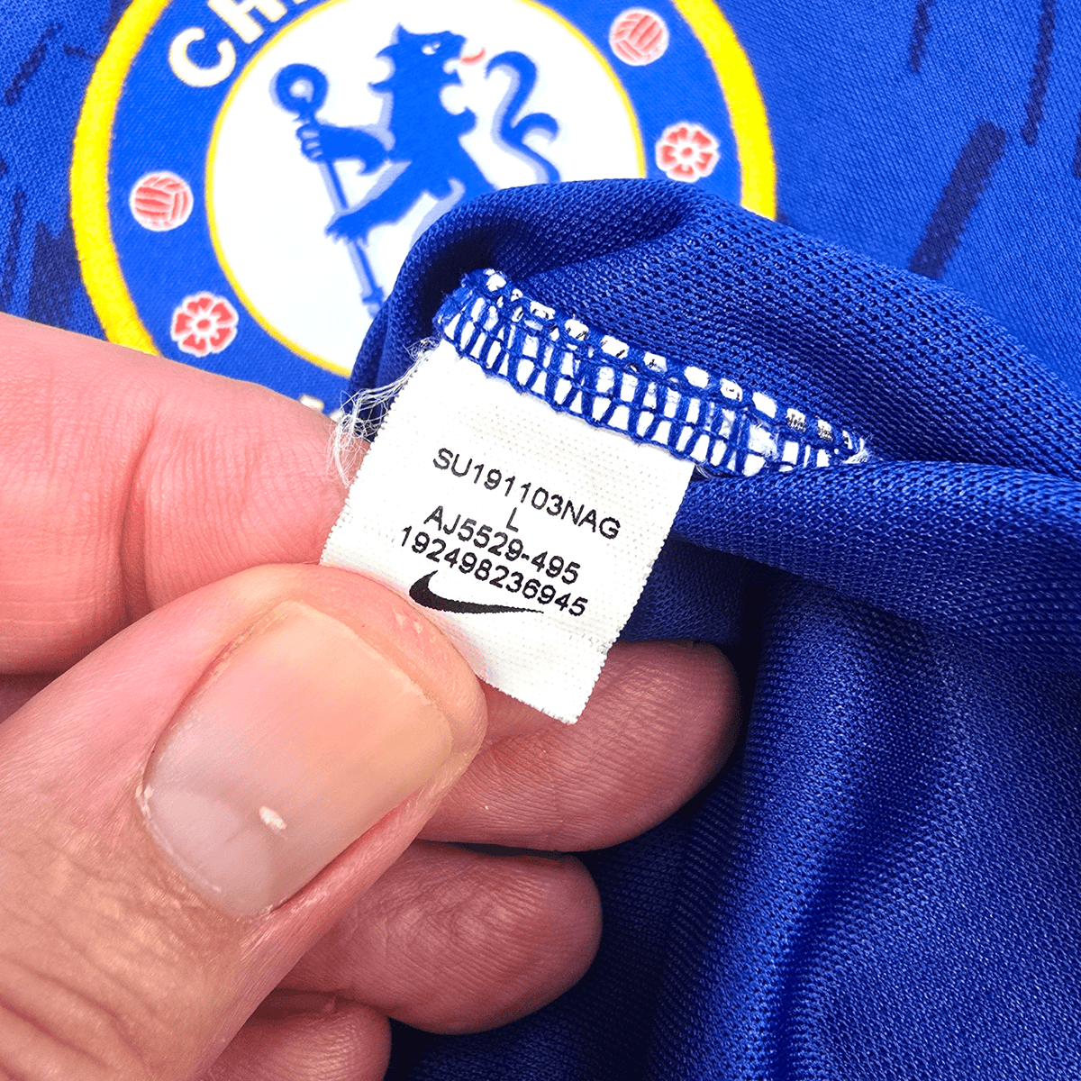 2019/20 Chelsea Home Football Shirt (L) Nike 7 Kante - Football Finery - FF301419