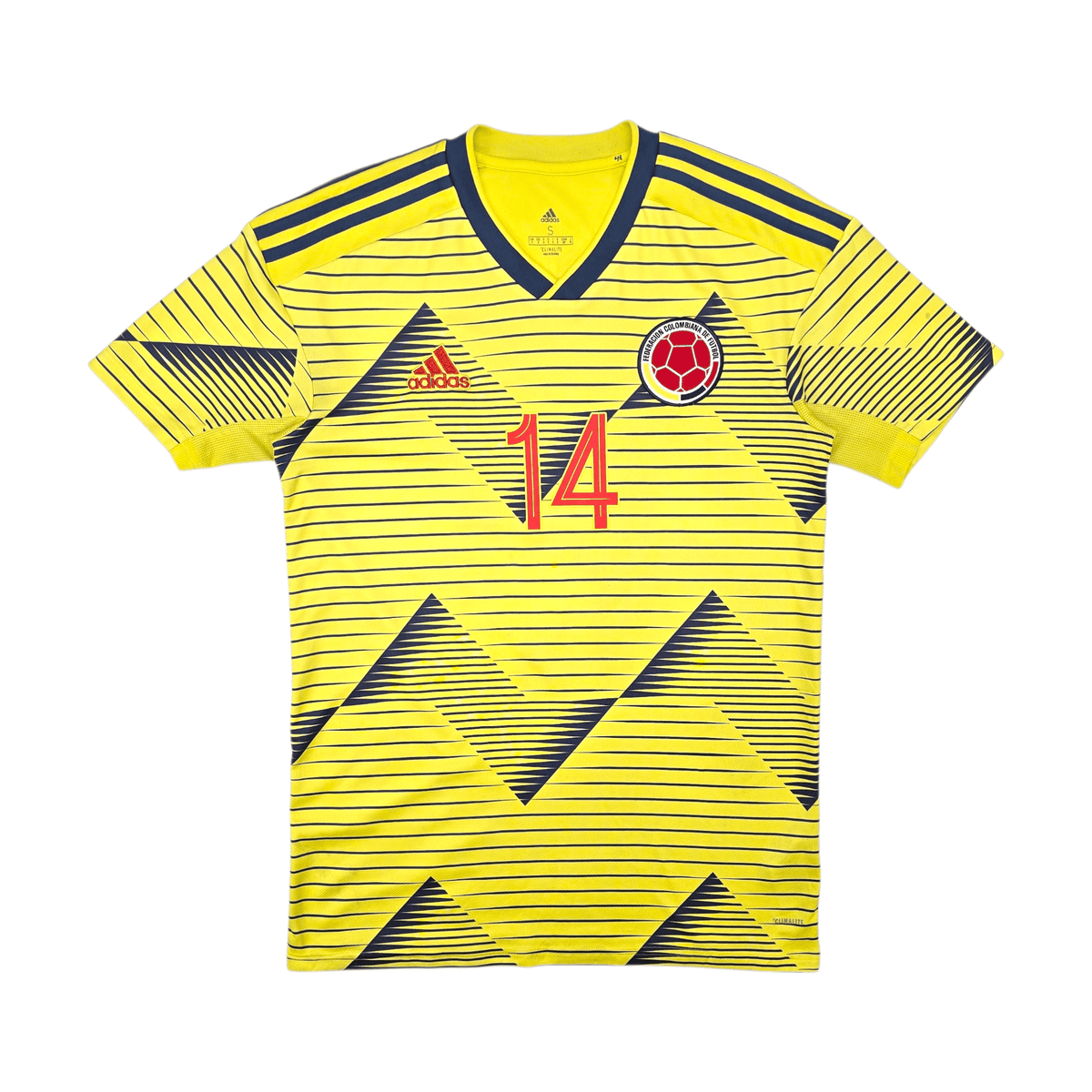2019/20 Colombia Home Football Shirt (S) Adidas 14 L.Diaz - Football Finery - FF303278