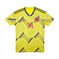 2019/20 Colombia Home Football Shirt (S) Adidas 14 L.Diaz - Football Finery - FF303278