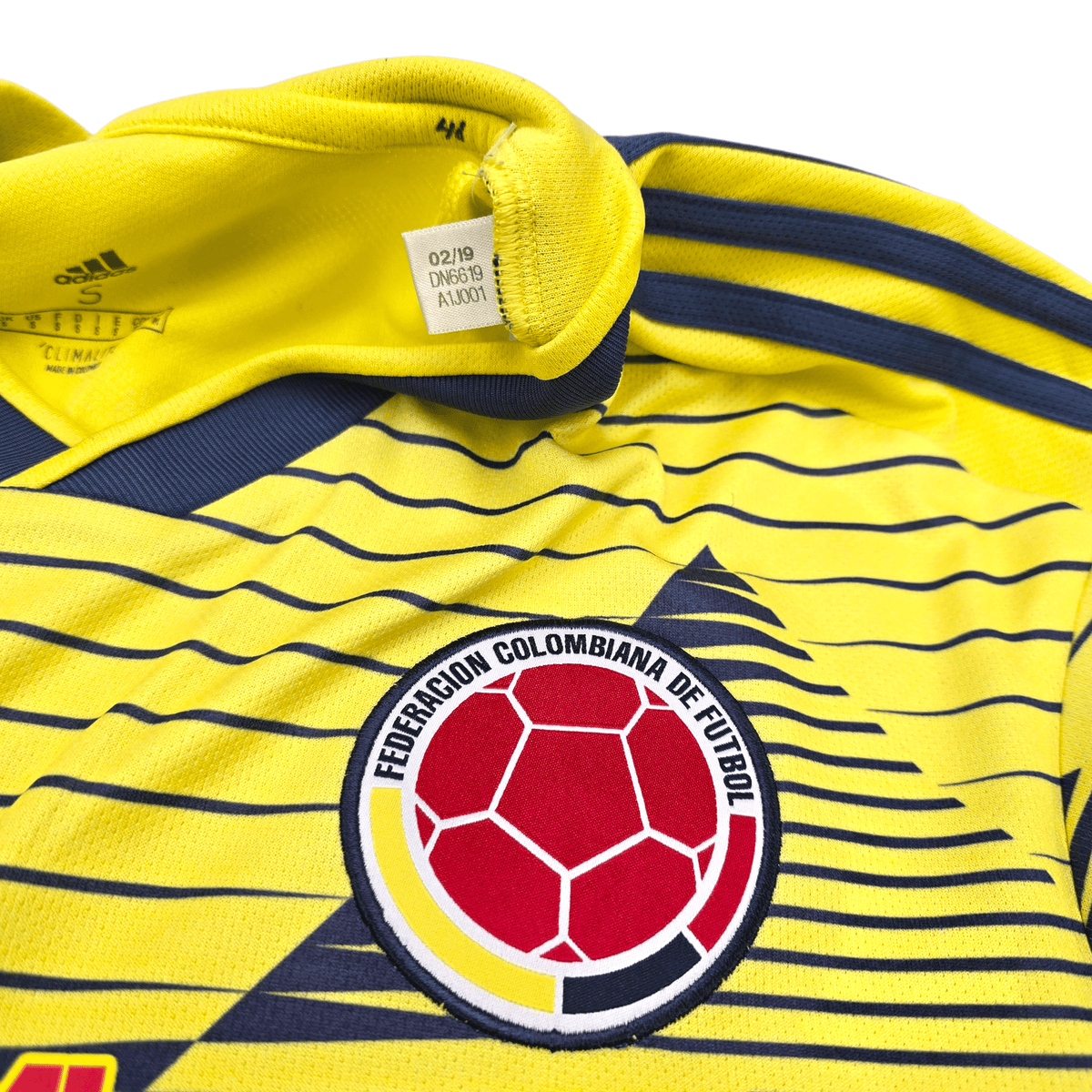 2019/20 Colombia Home Football Shirt (S) Adidas 14 L.Diaz - Football Finery - FF303278