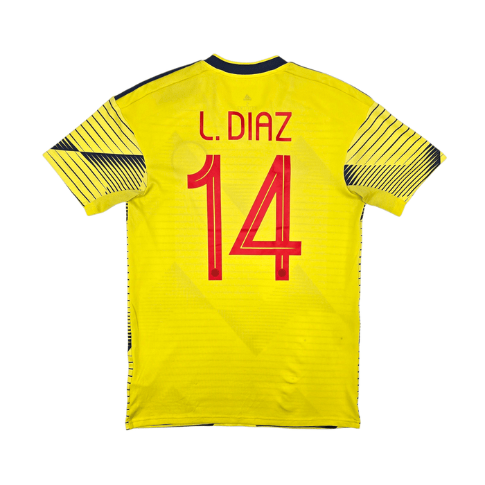 2019/20 Colombia Home Football Shirt (S) Adidas 14 L.Diaz - Football Finery - FF303278