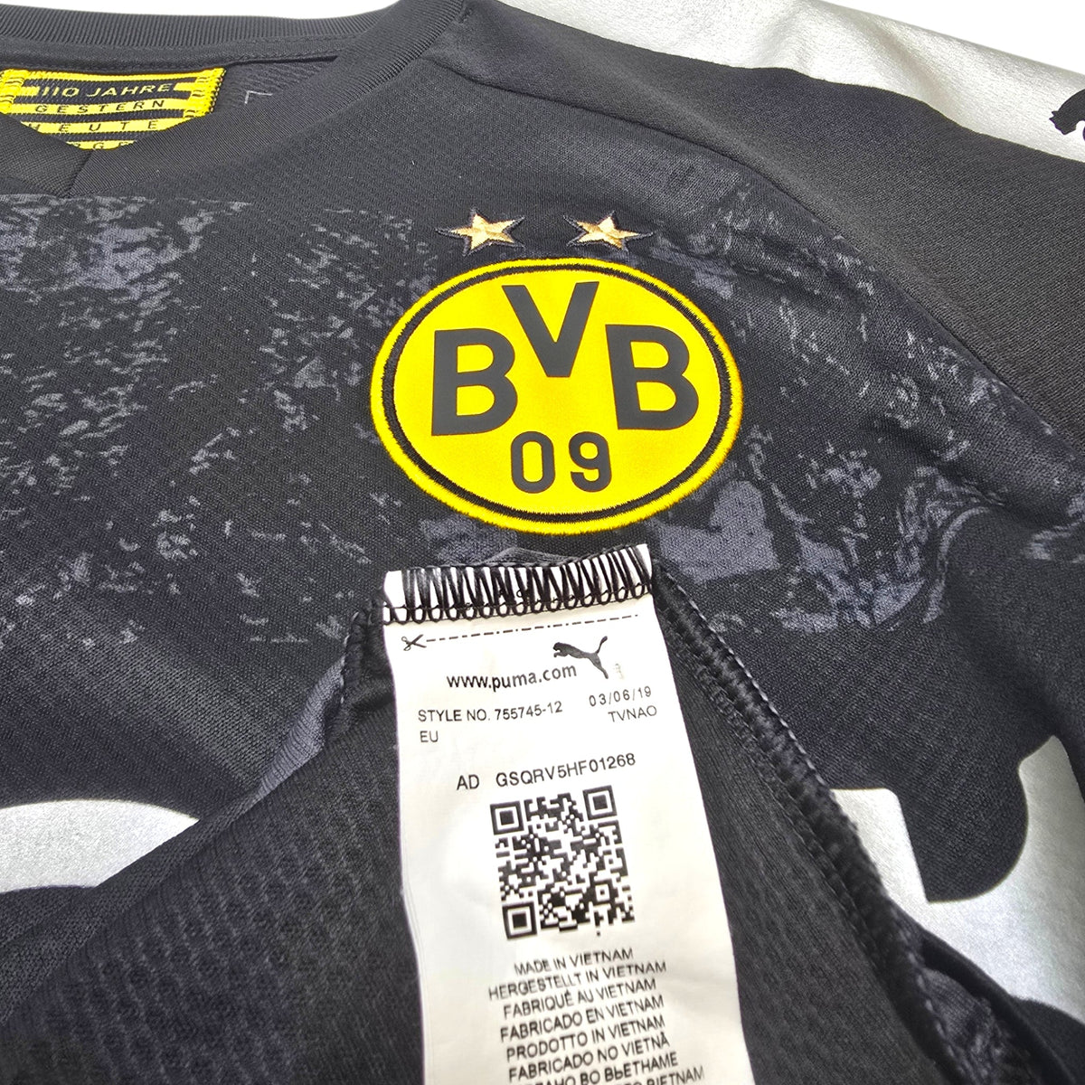 2019/20 Dortmund Away Football Shirt (M) Puma 17 Haaland - Football Finery - FF304949