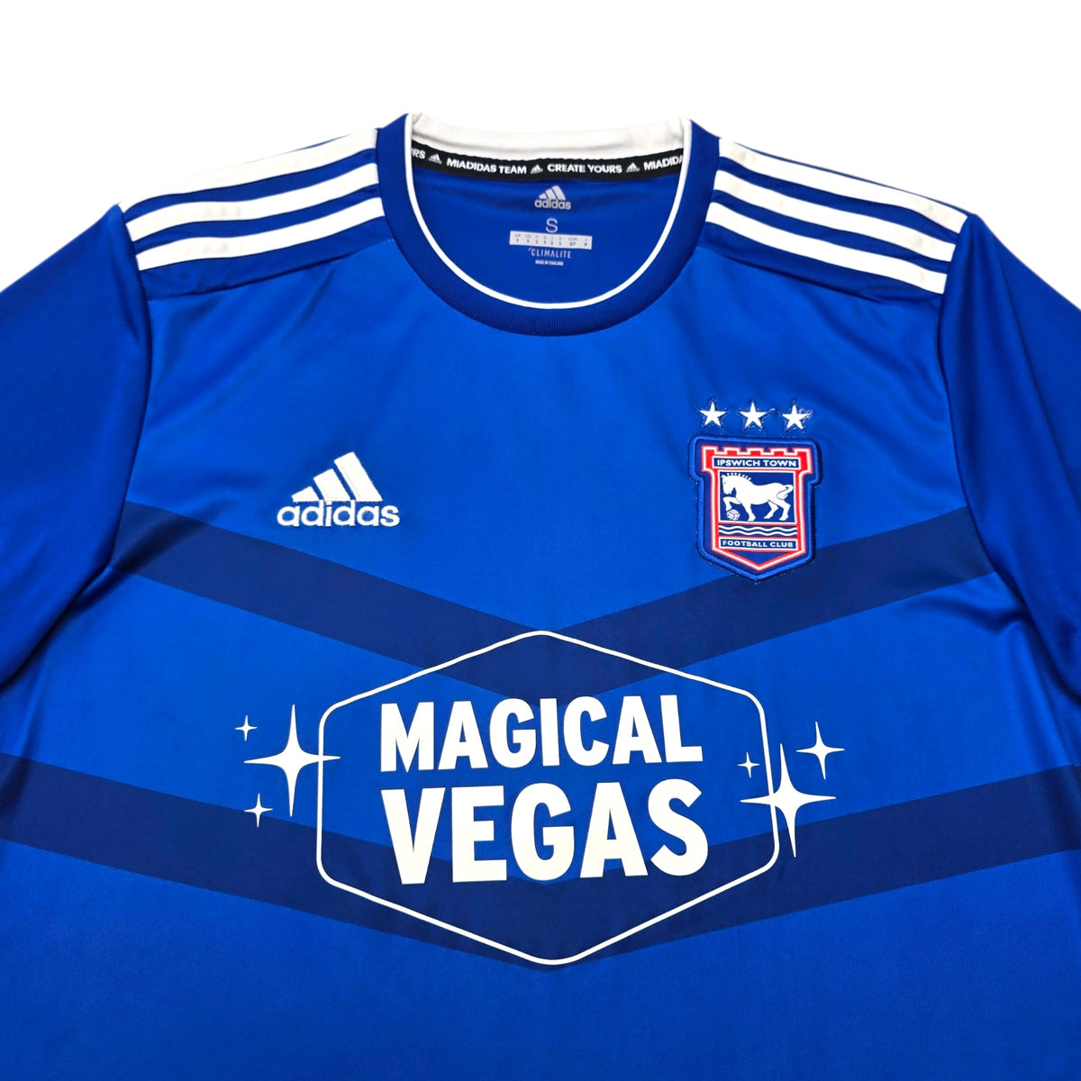 2019/20 Ipswich Town Home Football Shirt (S) Adidas - Football Finery - FF304416