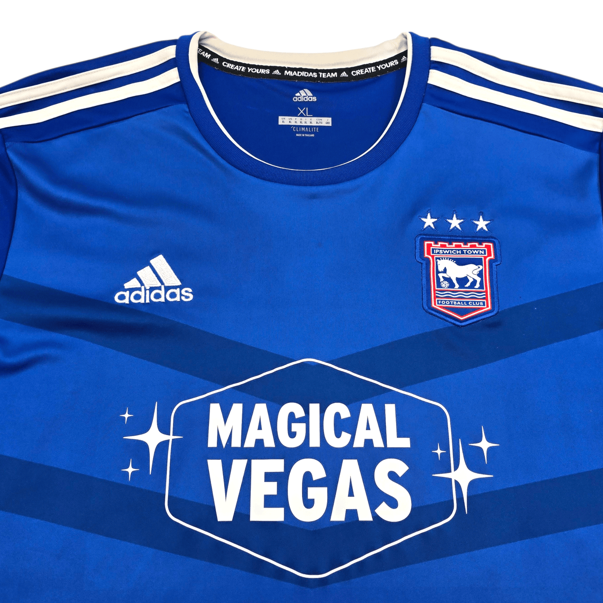 2019/20 Ipswich Town Home Football Shirt (XL) Adidas - Football Finery - FF305437