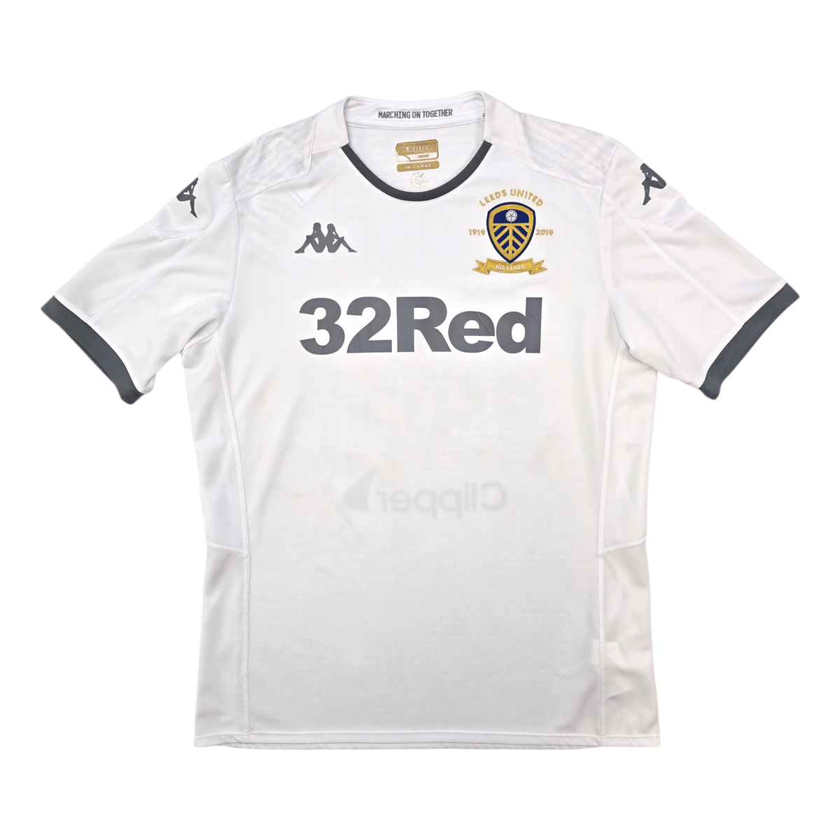2019/20 Leeds United Home Football Shirt (L) Kappa 14 Nketiah (Centenary) - Football Finery - FF303729