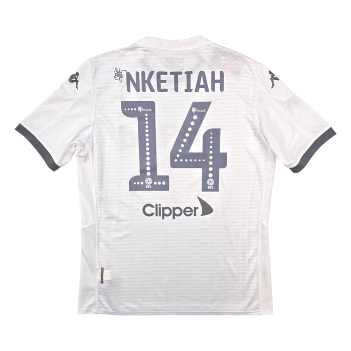 2019/20 Leeds United Home Football Shirt (L) Kappa 14 Nketiah (Centenary) - Football Finery - FF303729