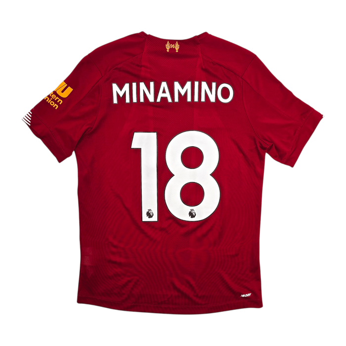 2019/20 Liverpool Home Football Shirt (S) New Balance 18 Minamino - Football Finery - FF303701