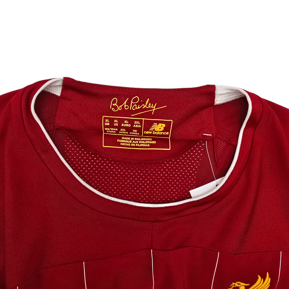 2019/20 Liverpool Home Football Shirt (XL) New Balance 4 Virgil - Football Finery - FF301087