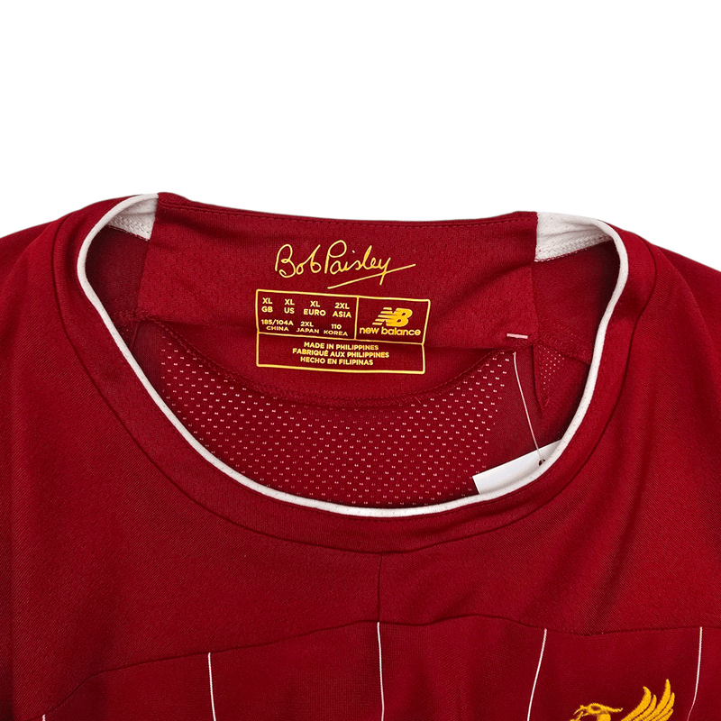 2019/20 Liverpool Home Football Shirt (XL) New Balance 4 Virgil - Football Finery - FF301087