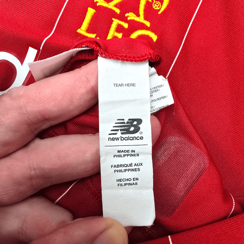 2019/20 Liverpool Home Football Shirt (XL) New Balance 4 Virgil - Football Finery - FF301087