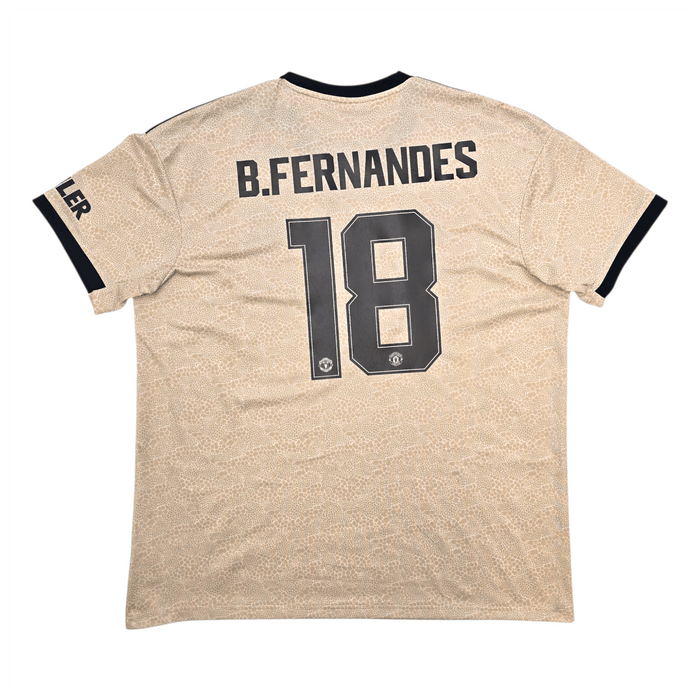 2019/20 Manchester United Away Football Shirt (2XL) Adidas 18 Fernandes - Football Finery - FF303424