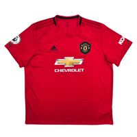 2019/20 Manchester United Home Football Shirt (2XL) Adidas 18 B.Fernandes - Football Finery - FF304304