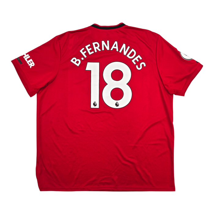 2019/20 Manchester United Home Football Shirt (2XL) Adidas 18 B.Fernandes - Football Finery - FF304304
