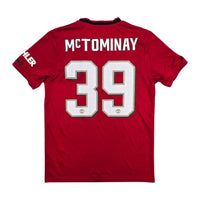 2019/20 Manchester United Home Football Shirt (M) Adidas 39 McTominay - Football Finery - FF303690