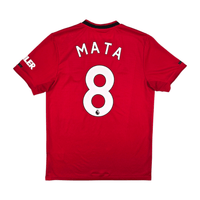 2019/20 Manchester United Home Football Shirt (M) Adidas 8 Mata - Football Finery - FF302657