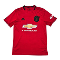 2019/20 Manchester United Home Football Shirt (S) Adidas 18 B.Fernandes - Football Finery - FF303844