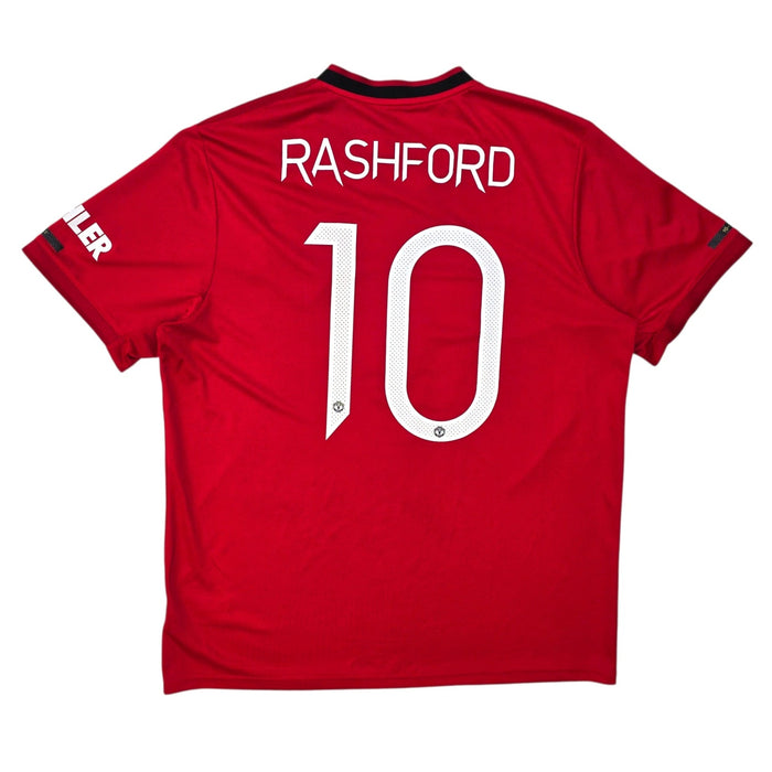 2019/20 Manchester United Home Football Shirt (XL) Adidas 10 Rashford - Football Finery - FF303972