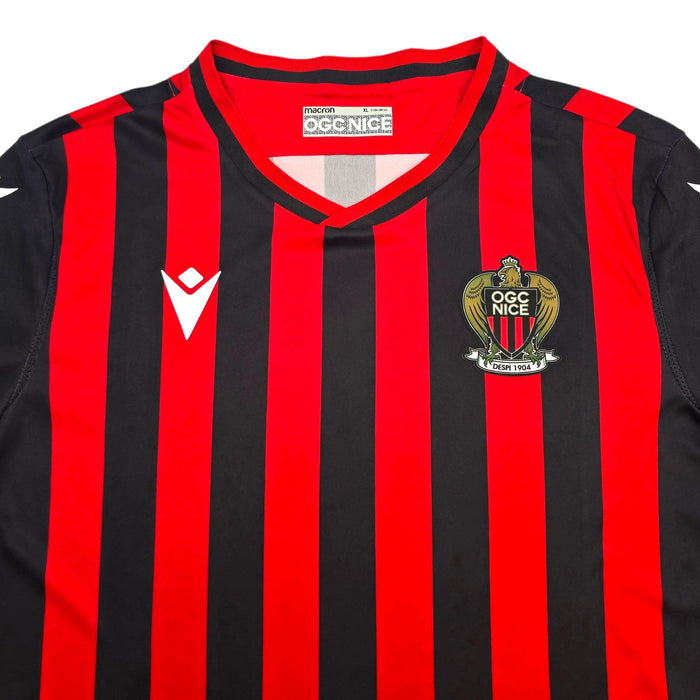 2019/20 Nice Home Football Shirt (XL) Macron - Football Finery - FF304753