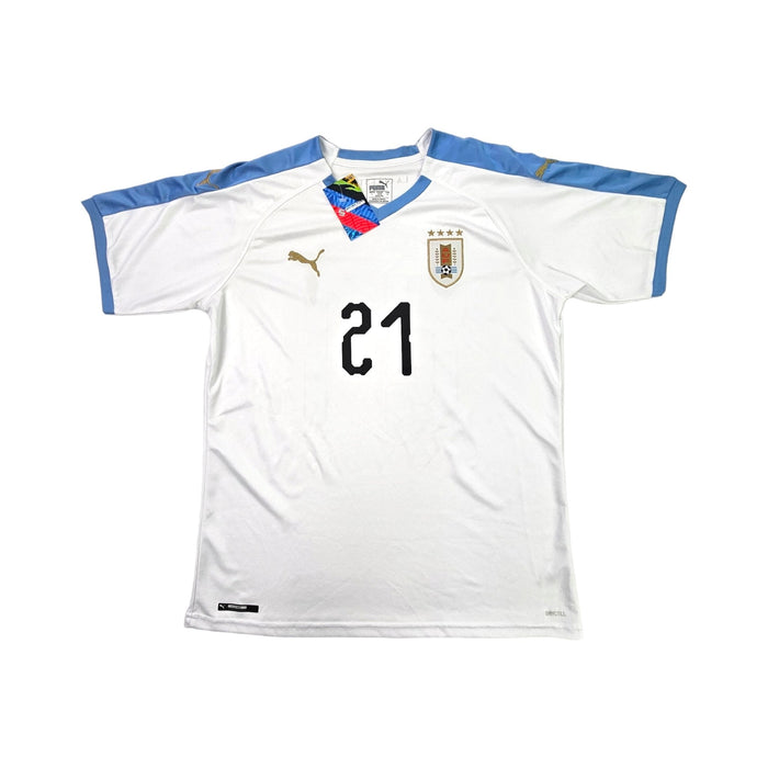 2019/20 Uruguay Away Football Shirt (L) Puma #21 Cavani - Football Finery - FF203379
