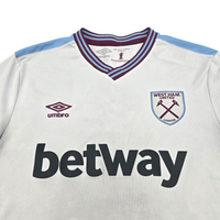 2019/20 West Ham United Away Football Shirt (XL) Umbro #41 Rice - Football Finery - FF300450