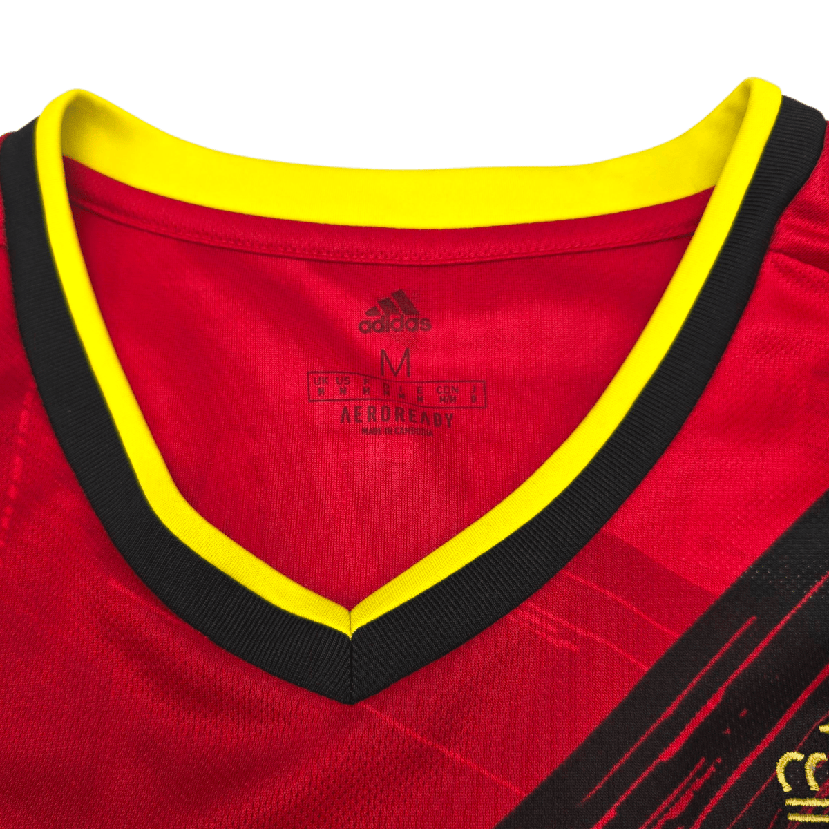 2020/21 Belgium Home Football Shirt (M) Adidas 10 Hazard - Football Finery - FF301831