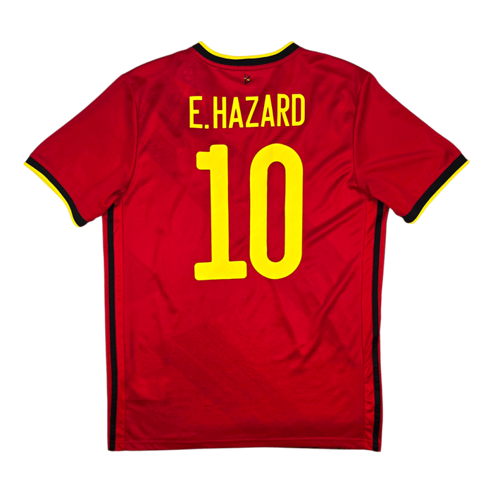 2020/21 Belgium Home Football Shirt (M) Adidas 10 Hazard - Football Finery - FF301831