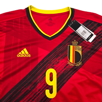 2020/21 Belgium Home Football Shirt (XL) Adidas 9 Lukaku (BNWTs) - Football Finery - FF303628