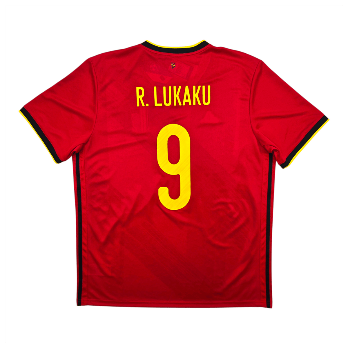 2020/21 Belgium Home Football Shirt (XL) Adidas 9 Lukaku (BNWTs) - Football Finery - FF303628