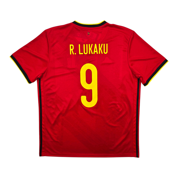 2020/21 Belgium Home Football Shirt (XL) Adidas 9 Lukaku (BNWTs) - Football Finery - FF303628