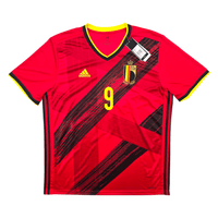2020/21 Belgium Home Football Shirt (XL) Adidas 9 Lukaku (BNWTs) - Football Finery - FF303628