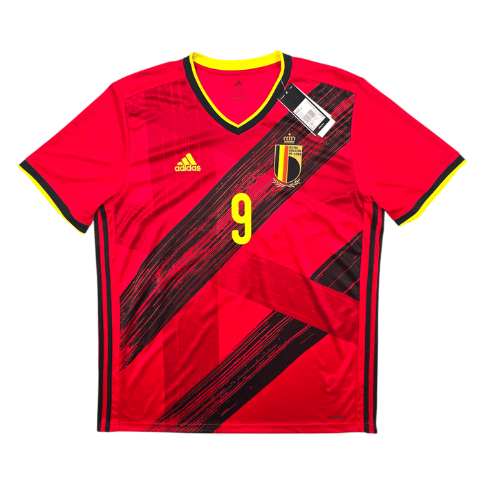 2020/21 Belgium Home Football Shirt (XL) Adidas 9 Lukaku (BNWTs) - Football Finery - FF303628