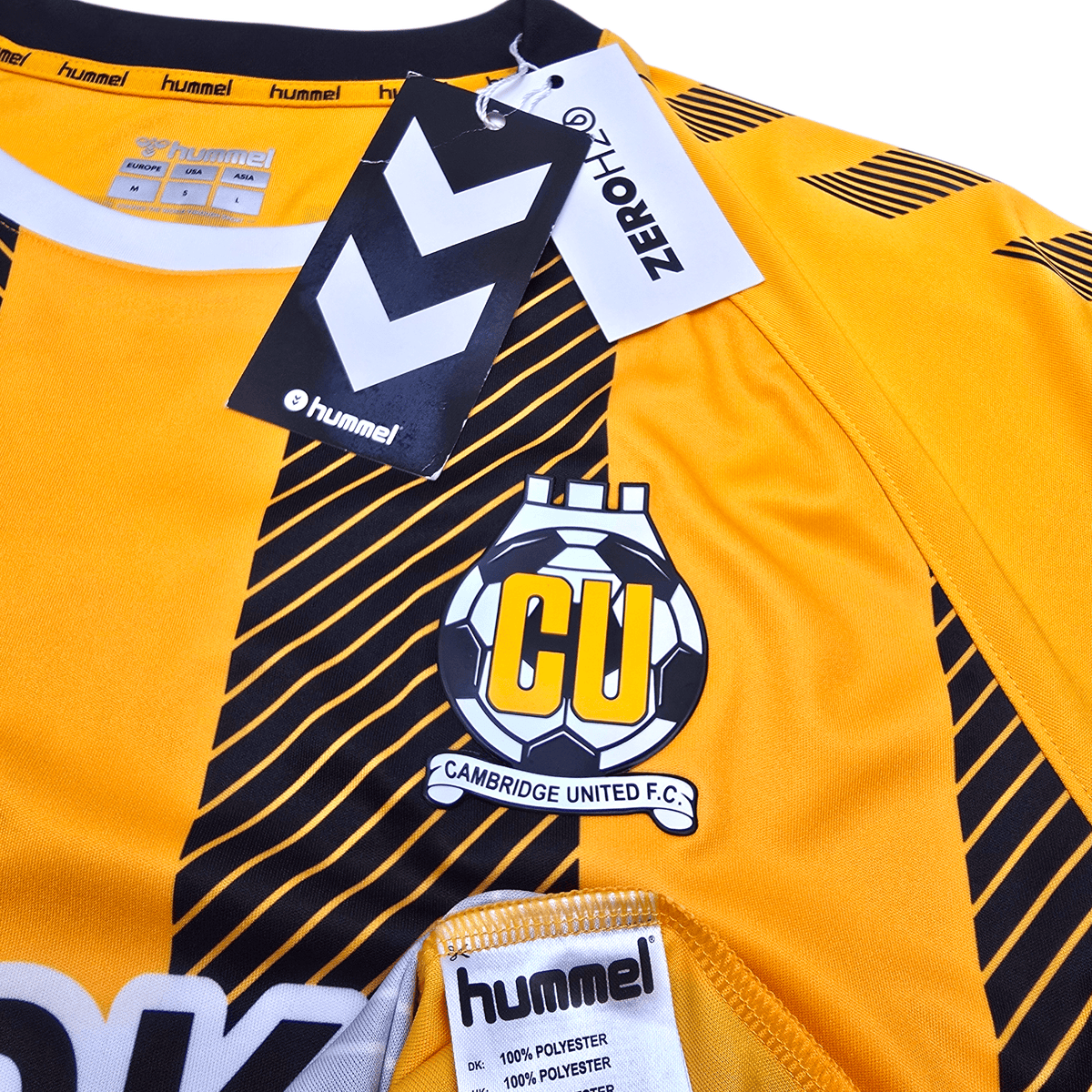 2020/21 Cambridge United Home Football Shirt (M) Hummel 20 Ironside (BNWTs) - Football Finery - FF303470