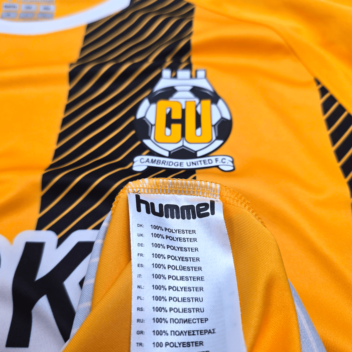 2020/21 Cambridge United Home Football Shirt (M) Hummel 23 Knowles (Matchworn / Signed) - Football Finery - FF303756