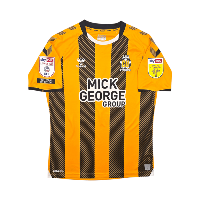 2020/21 Cambridge United Home Football Shirt (M) Hummel 23 Knowles (Matchworn / Signed) - Football Finery - FF303756