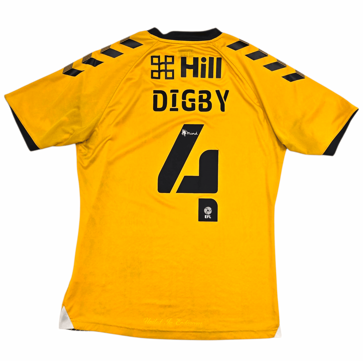 2020/21 Cambridge United Home Football Shirt (M) Hummel #4 Digby - Football Finery - FF307797