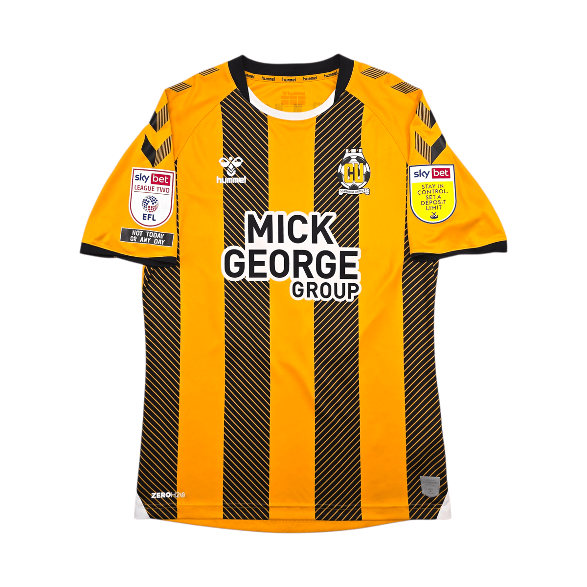 2020/21 Cambridge United Home Football Shirt (S) Hummel 10 Mullin - Football Finery - FF303957