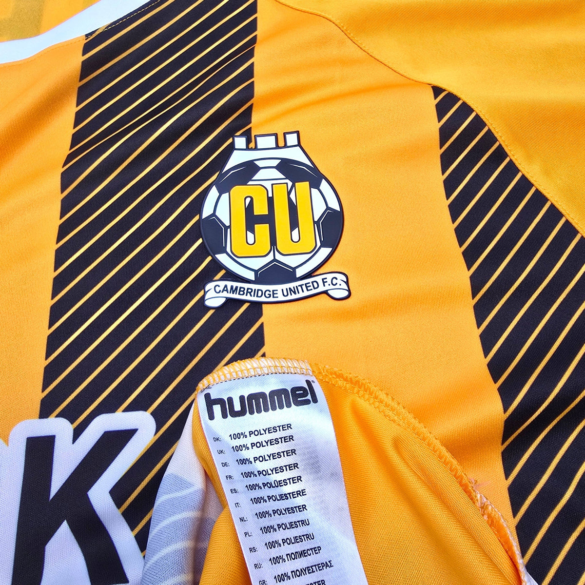 2020/21 Cambridge United Home Football Shirt (S) Hummel 5 Taylor - Football Finery - FF305551
