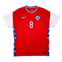 2020/21 Chile Home Football Shirt (XL) Nike 8 Vidal - Football Finery - FF302017