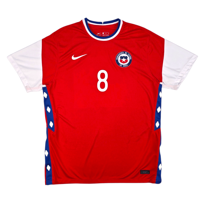 2020/21 Chile Home Football Shirt (XL) Nike 8 Vidal - Football Finery - FF302017